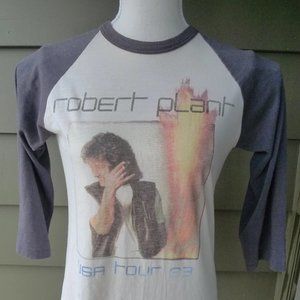 1983 Robert Plant Concert Single Stitch Shirt * Womens Small (37)